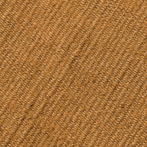 Tapis Salon En Jute Coton Avec Franges Ocre 120x170 - Style Bohème