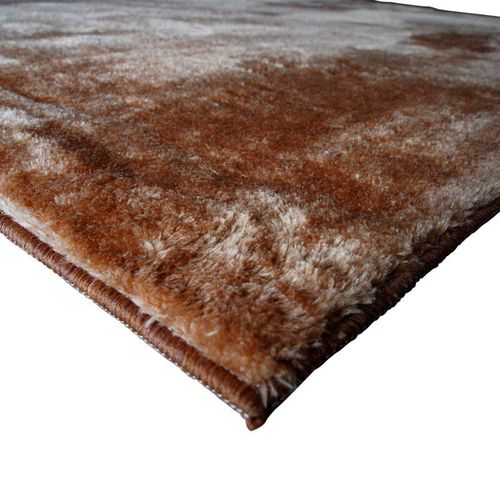 Tapis Salon Uni Tout Doux Marron  120x160