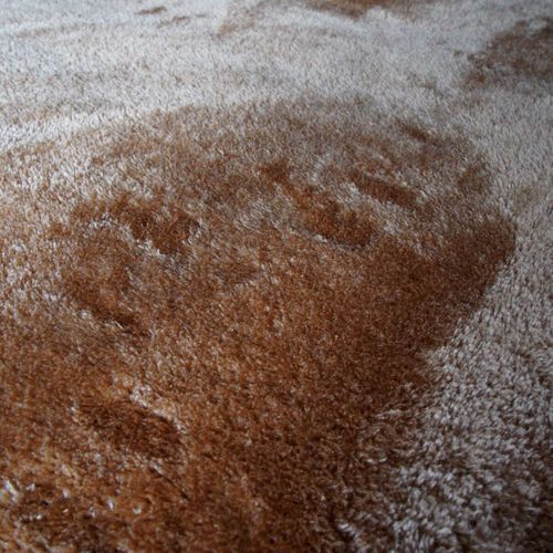 Tapis Salon Uni Tout Doux Marron  120x160