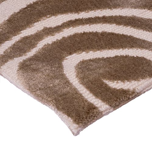 Tapis Salon à Motifs Tourbillons Beige 120x170 - Twin