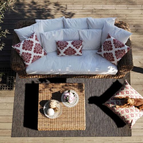 Tapis Salon  Aspect Jute Marron 133x170