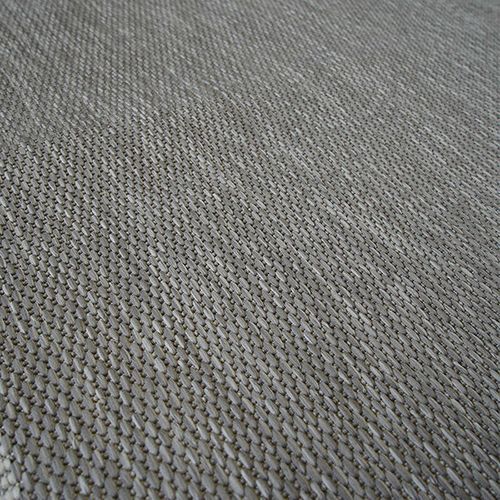 Tapis Salon  Aspect Jute Motif Cadre Gris Clair 133x170