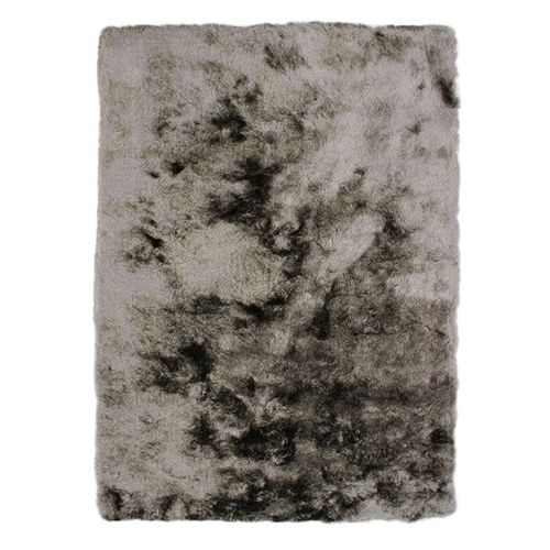 Tapis Salon à Poils Longs Extra-doux Gris Foncé 120x170