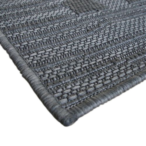 Tapis Salon Aspect Jute Gris 160x225