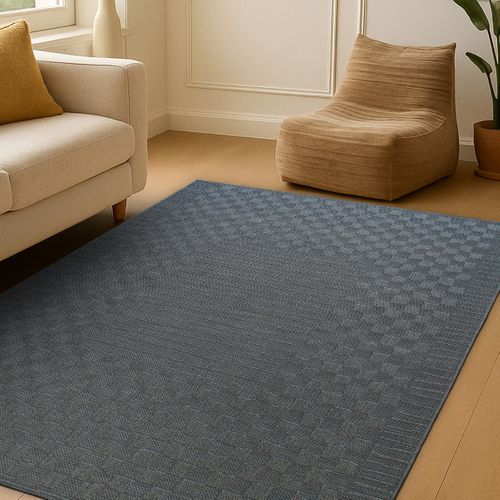 Tapis Salon Aspect Jute Gris 160x225