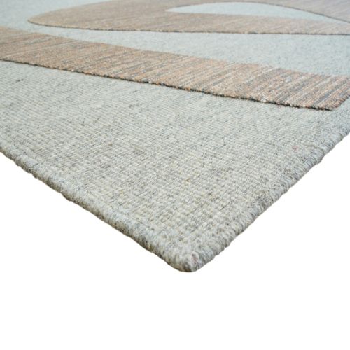 Tapis Salon En Laine Motifs Contemporains Marron 160x230
