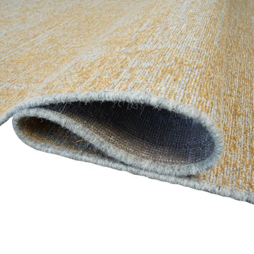 Tapis Salon En Laine Jaune Or 160x230