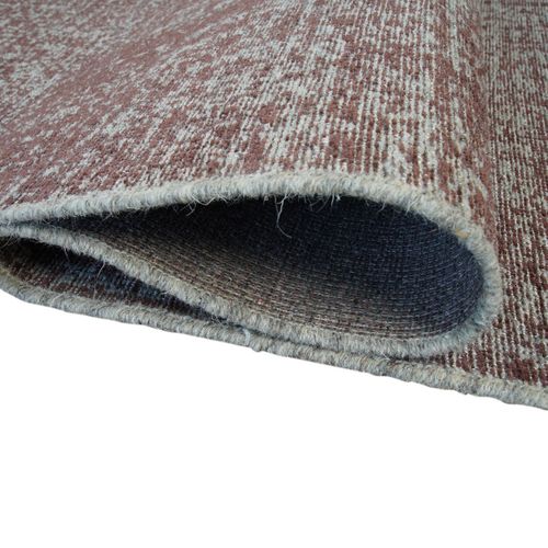 Tapis Salon En Laine Terracotta Beige 160x230