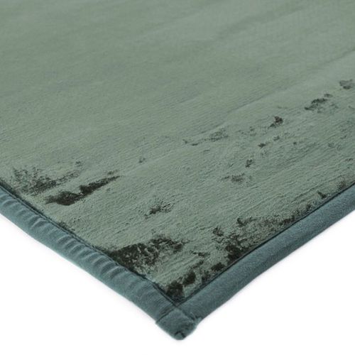 Tapis Salon Extra-doux Effet Velours Vert Foncé 160x230