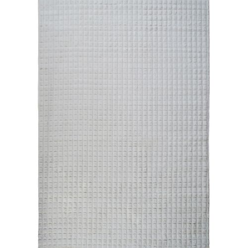 Tapis Salon Damier Extra-doux Blanc 160x230
