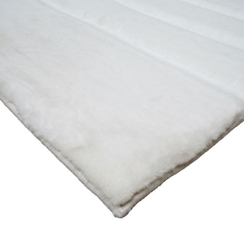 Tapis Salon Blanc Extra Doux Motif Lignes 160x230