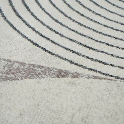 Tapis Salon Moderne à Motifs Graphiques Gris 160x230
