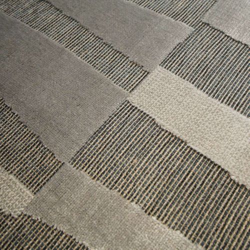 Tapis Salon à Relief Moderne Gris 160x230