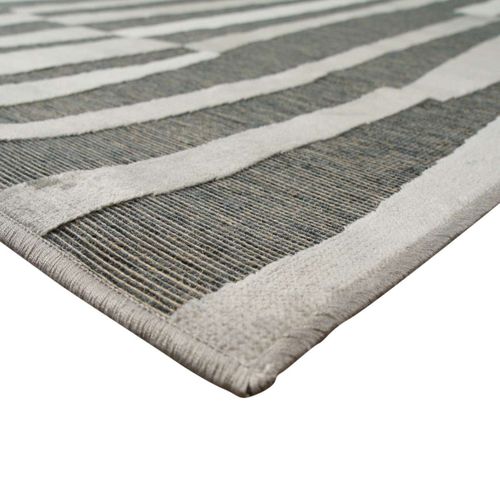 Tapis Salon à Relief Moderne Gris 160x230
