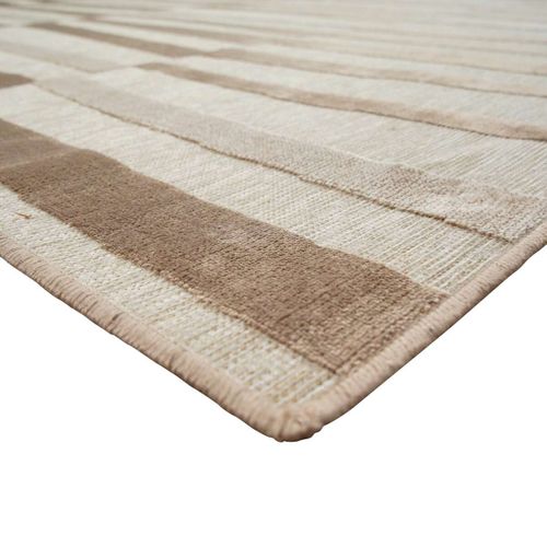 Tapis Salon à Relief Moderne Marron Clair 160x230