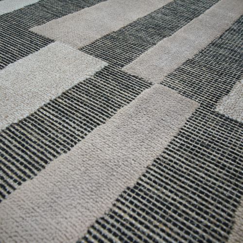 Tapis Salon à Relief Moderne Marron 160x230