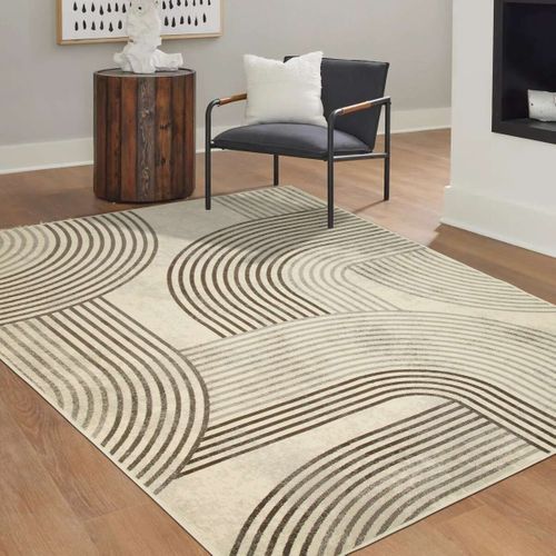 Tapis Salon Moderne Scandinave Écru 160x230