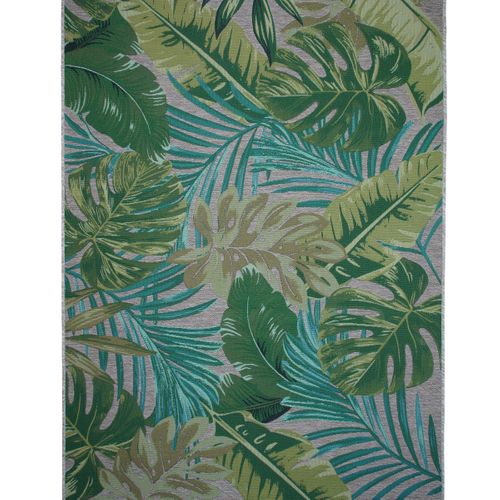 Tapis Salon  Feuilles Vert Multicolore 160x230