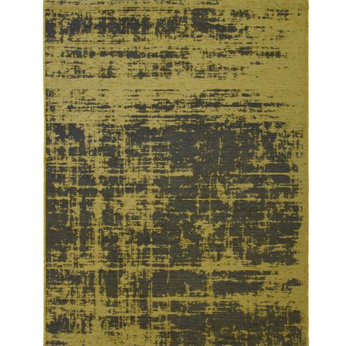 Tapis Salon Moderne Motif Abstrait Jaune 160x230
