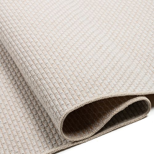 Tapis Salon D'extérieur Intérieur Aspect Jute Blanc 190x290