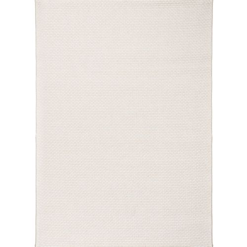 Tapis Salon D'extérieur Intérieur Aspect Jute Blanc 190x290