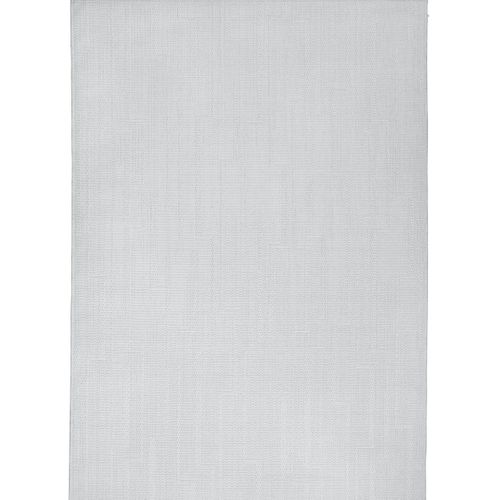Tapis Salon Aspect Jute à Motif Lignes Blanc Ivoire 190x290