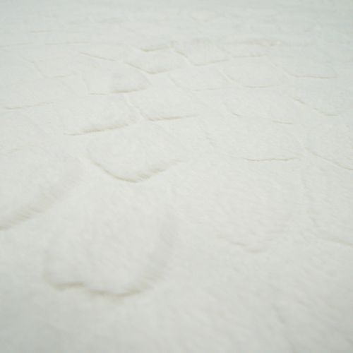 Tapis Salon à Relief Blanc Extra-doux 190x290
