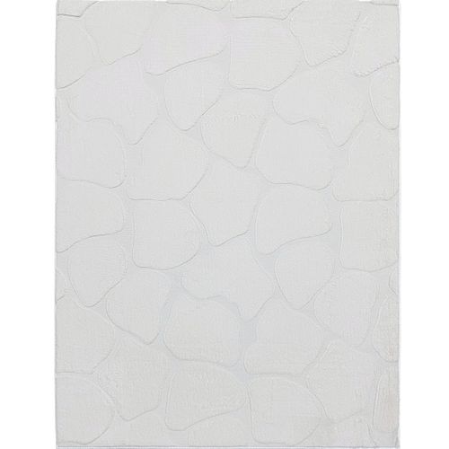 Tapis Salon à Relief Blanc Extra-doux 190x290