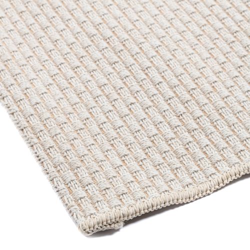 Tapis Salon Aspect Jute Blanc 200x300
