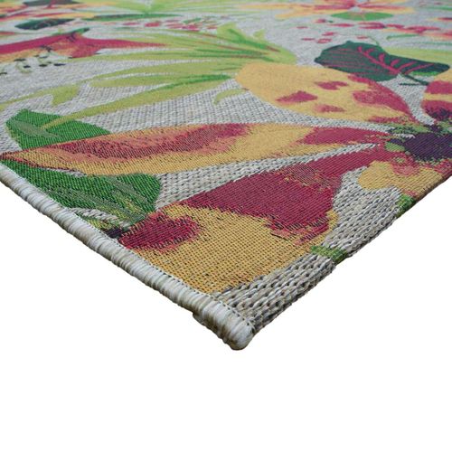 Tapis Salon  Motifs Fleurs Vert Multicolore 200x290