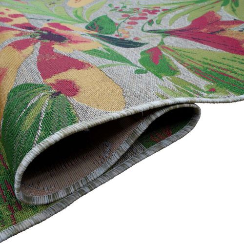 Tapis Salon  Motifs Fleurs Vert Multicolore 200x290