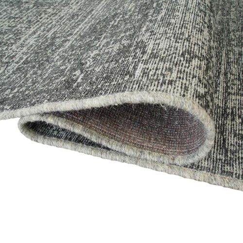 Tapis Salon En Laine Gris Foncé 200x290