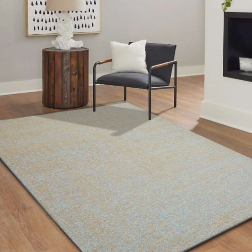 Tapis Salon En Laine Jaune Or 200x290