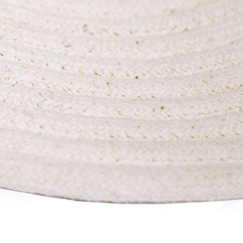 Tapis Salon En Coton Réversible Effet Cordage Écru 50x80
