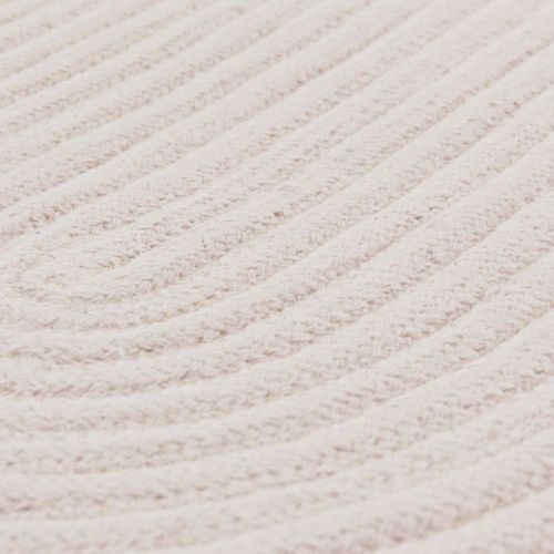 Tapis Salon En Coton Réversible Effet Cordage Écru 50x80