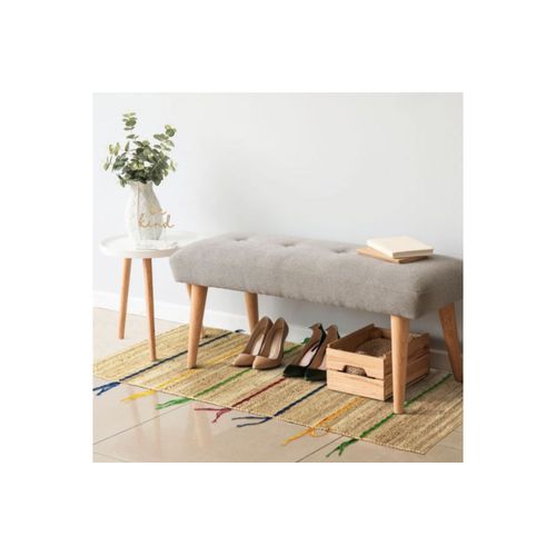 Tapis Rectangulaire En Jute Et Tresses En Laine 50x150 - Montamer