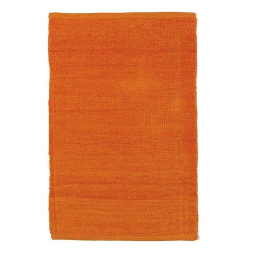 Tapis Salon En Coton Extra-doux Orange 85x55