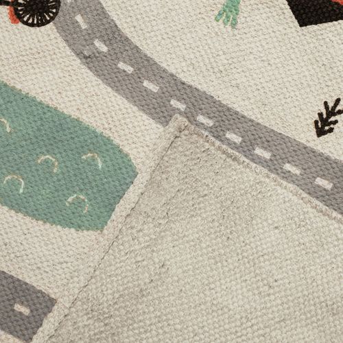 Tapis Enfant Circuit - 60 X 120 Cm - Coton Imprimé