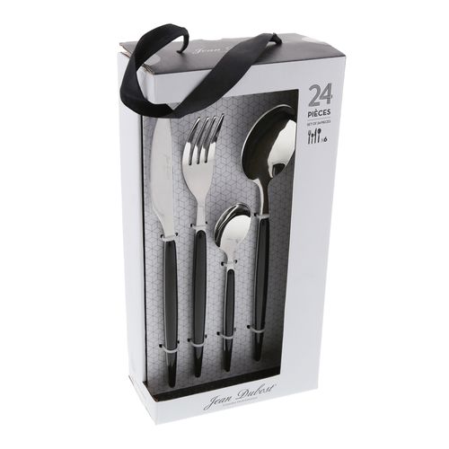 Ménagère Amsterdam Noir En Inox