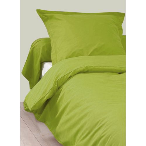 Housse De Couette Unie En 100 % Coton - 240x220 Cm - Vert Clair