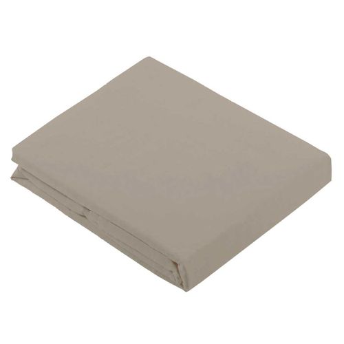 Drap Plat Uni En 100 % Coton - 240x310 Cm - Beige