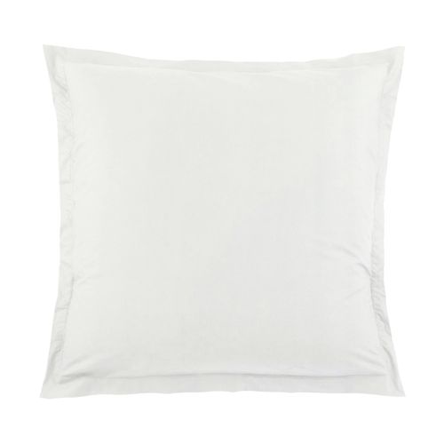 Taie D'oreiller Unie En 100 % Coton - 65x65 Cm - Blanc