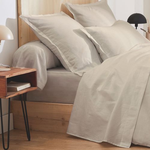 Drap Housse 100% Satin Sable 160x200 Cm