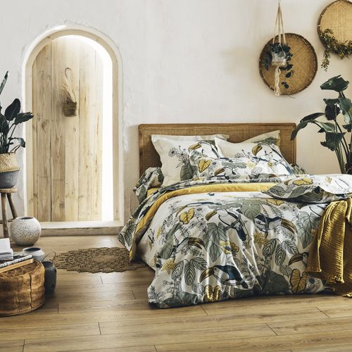 Parure De Draps 5 Pièces Toco - 140x190 Cm - Kaki