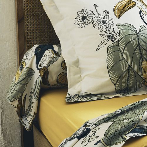 Parure De Draps 5 Pièces Toco - 140x190 Cm - Kaki