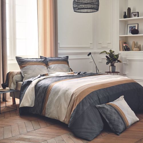 Housse De Couette Au Style Graphique - 240x220 Cm - Noir