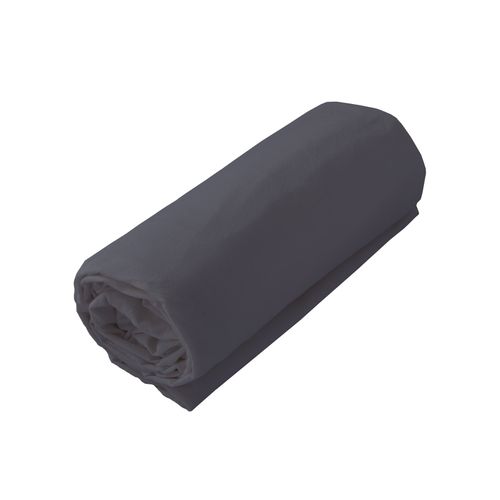 Drap Housse Jersey Uni En 100% Coton - 90x190 Cm - Ardoise