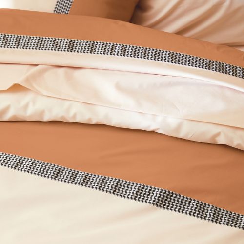 Parure De Lit Macassar Cognac 140x200 cm