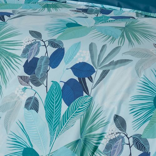 Parure De Couette Au Style Tahitien - 260x240 Cm - Bleu
