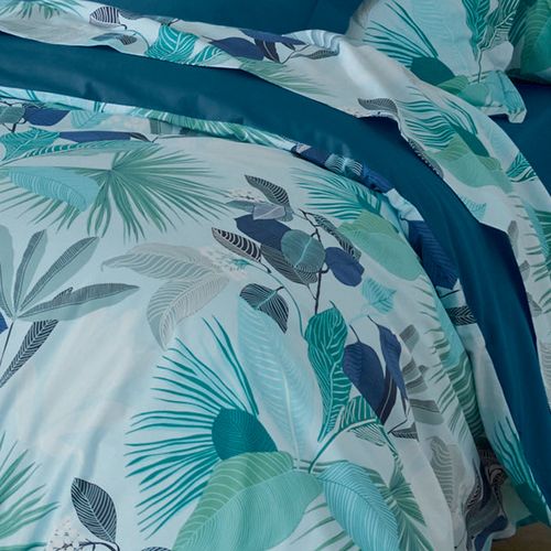 Parure De Couette Au Style Tahitien - 260x240 Cm - Bleu